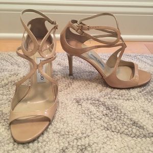 Jimmy Choo patent leather sandals